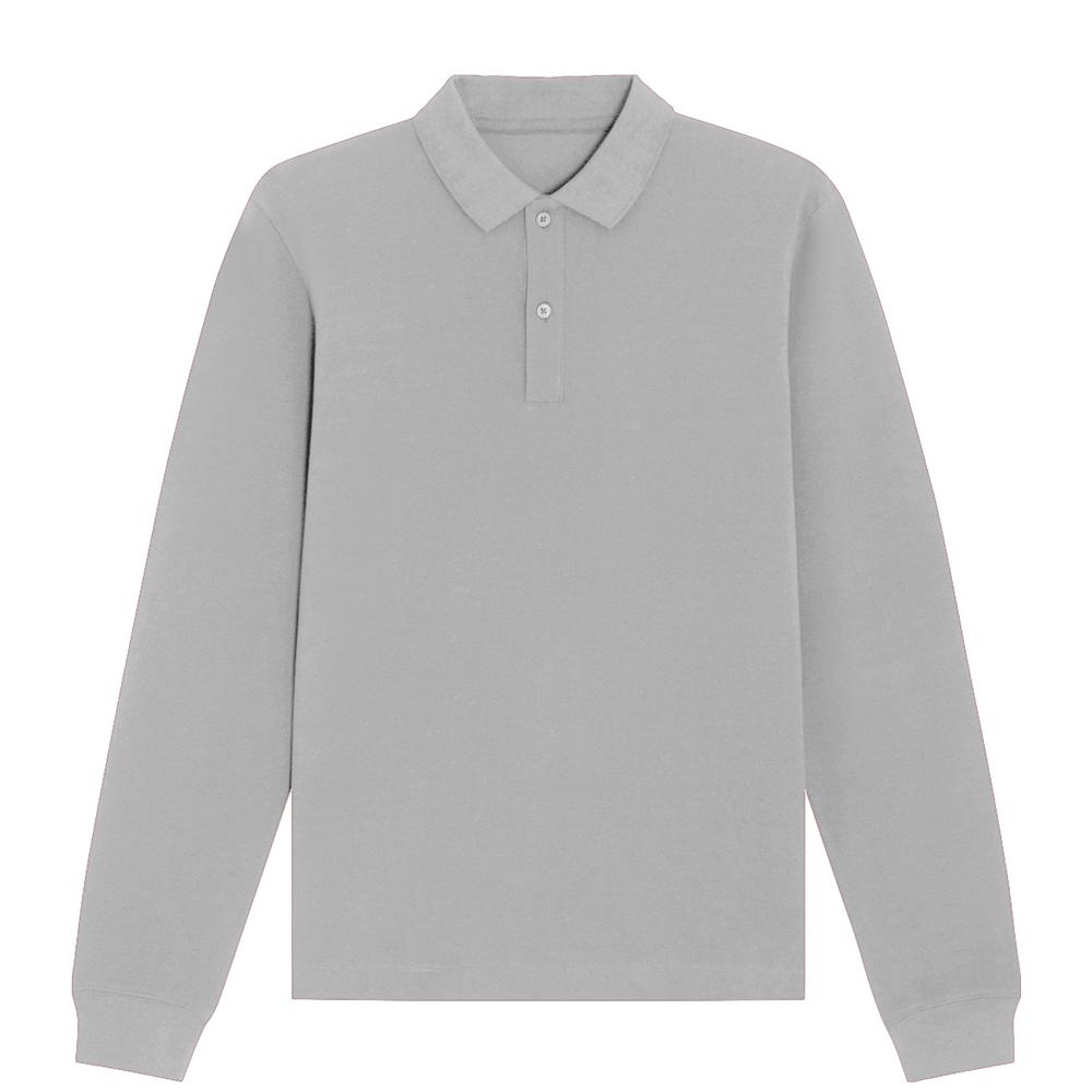 Long Sleeved Organic Cotton Polo Shirt