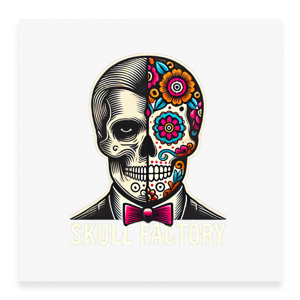 Skull Factory Satin Stretched Canvas - Square