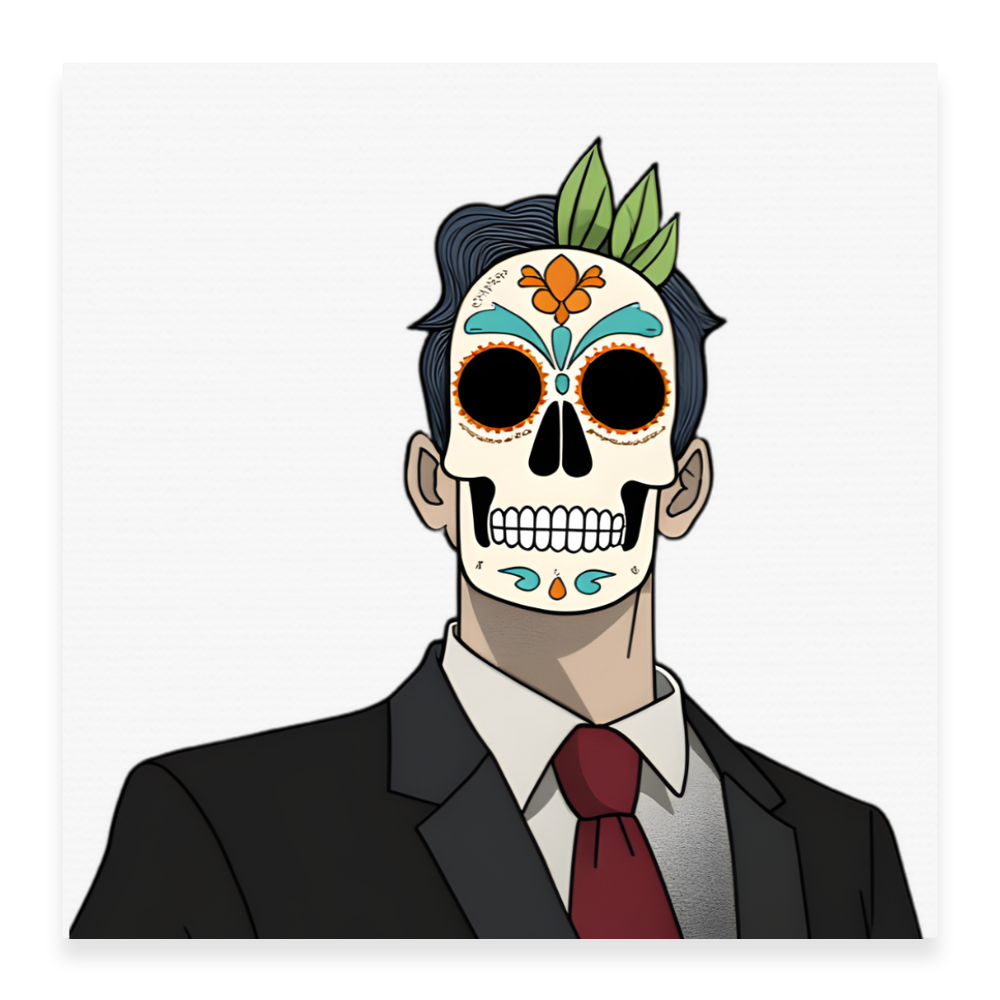 The Gentleman Satin Stretched Canvas - Square