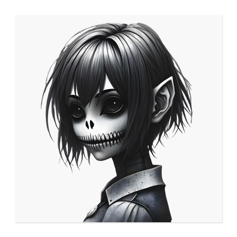 Dark Cuteness Photo Print - 12x12" Square