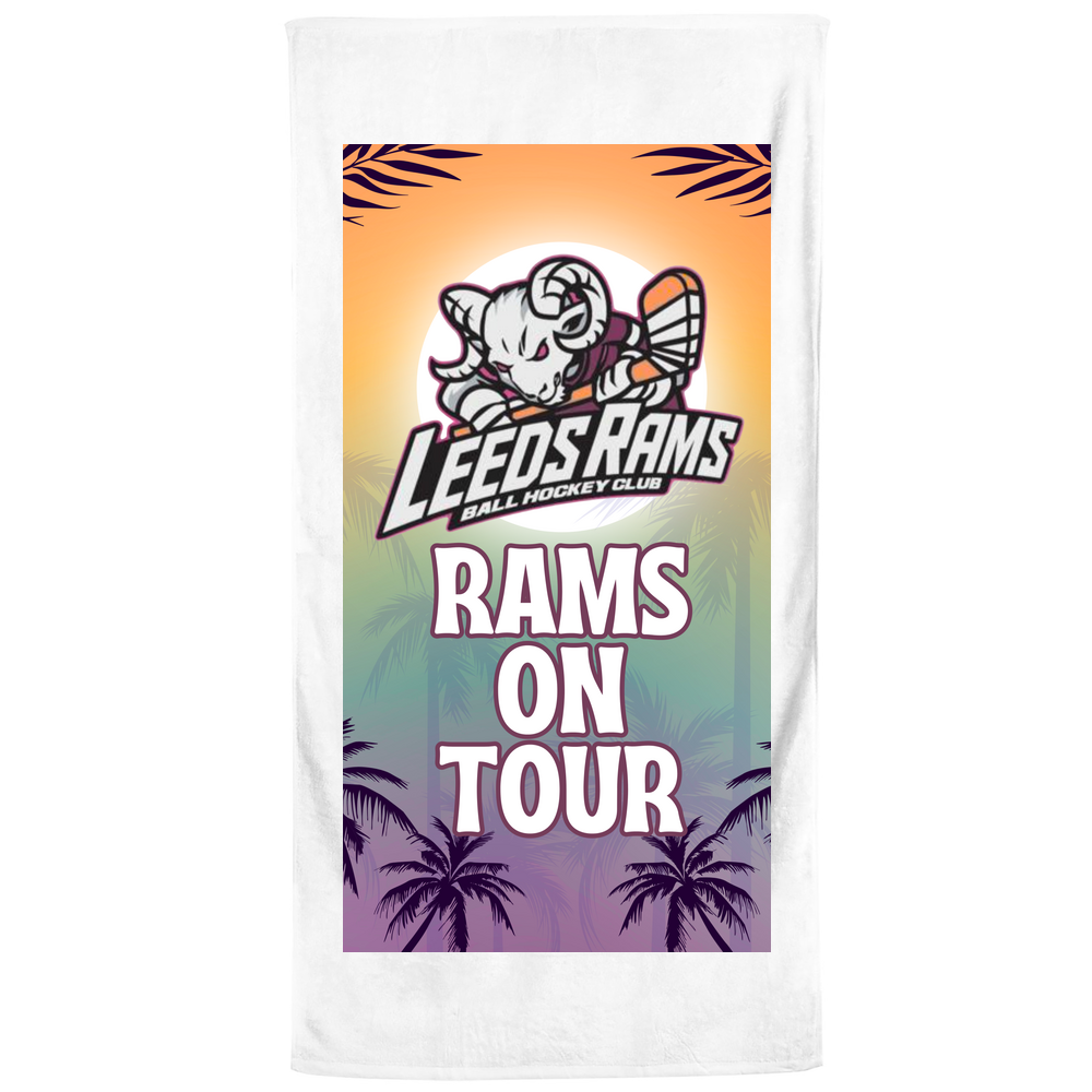 Rams On Tour Large Beach Towel