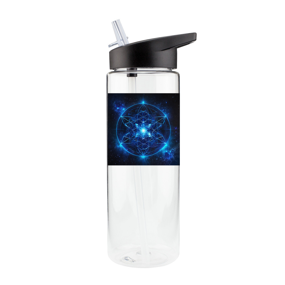 SIRIUS STAR GEOMETRY - Clear Sports Bottle - 750ml