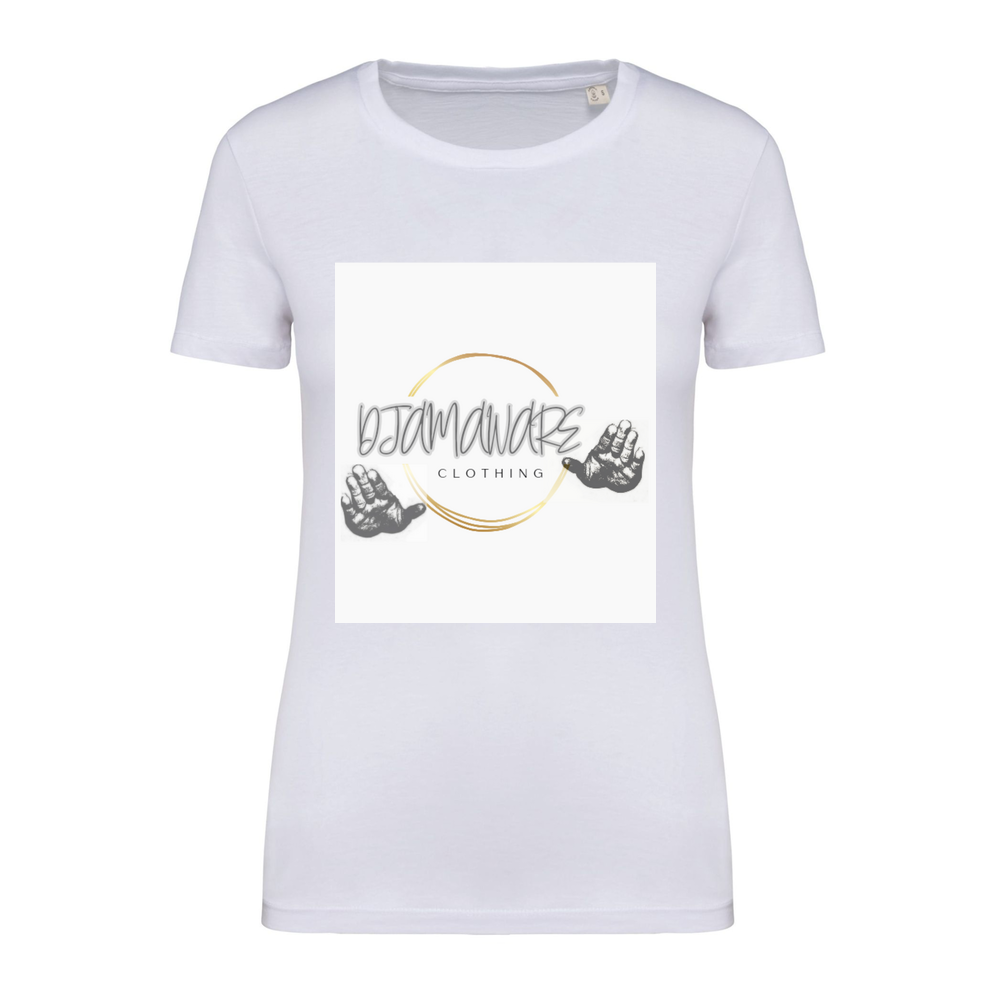 Djamaware bongo hands Ladies Organic T-Shirt - White