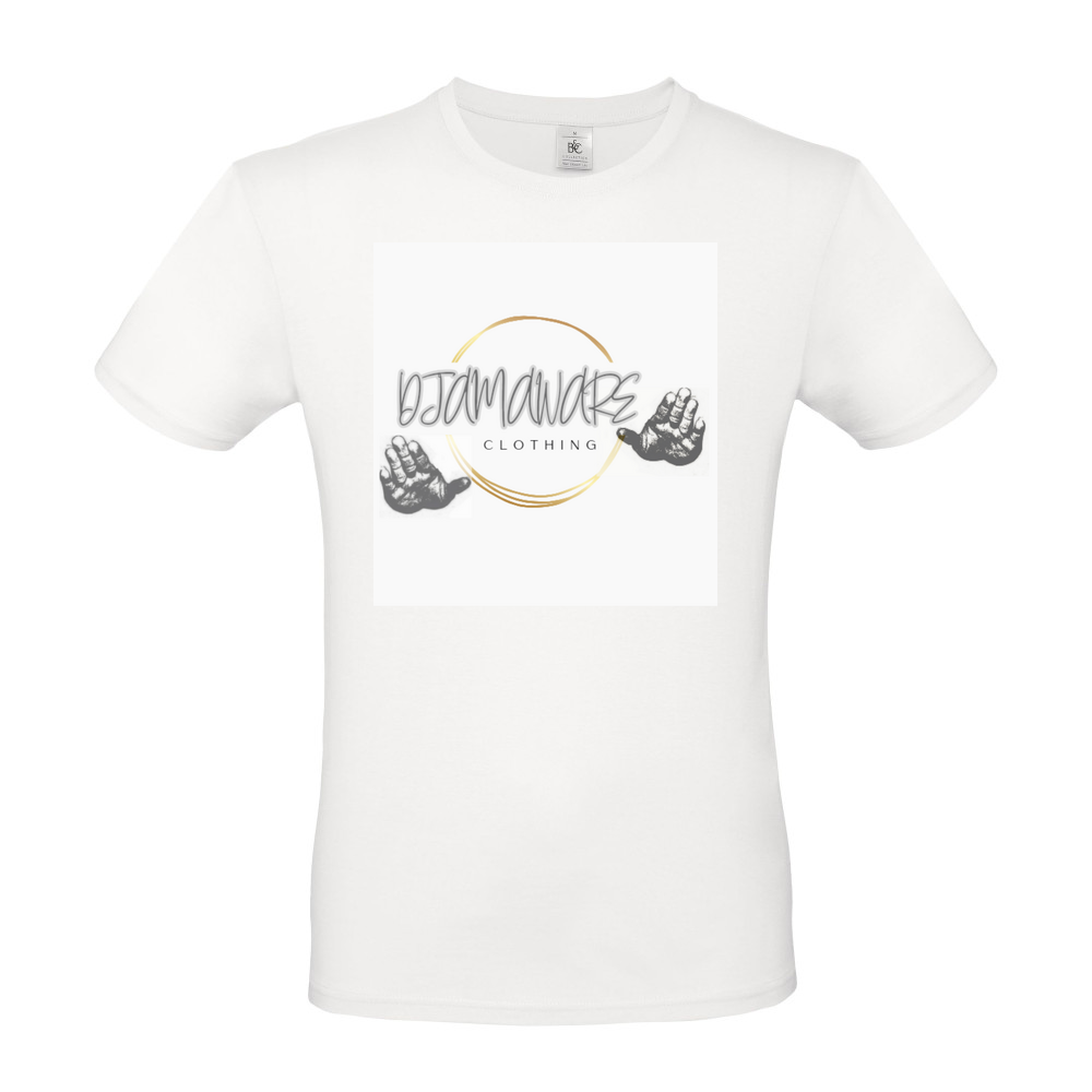Djamawear bongo Hands Short Sleeved T-Shirt - White