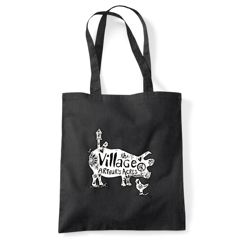 Arthur's Acres Village Coloured Cotton Tote Bag