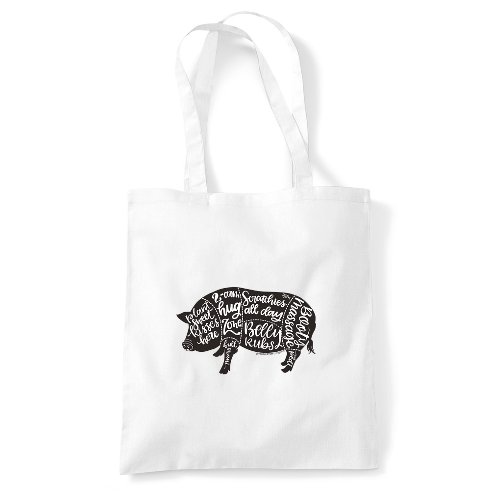 Arthur's Acres Belly Coloured Cotton Tote Bag