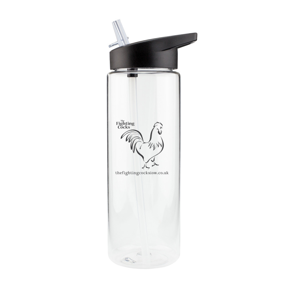 The Fighting Cocks Clear Sports Bottle