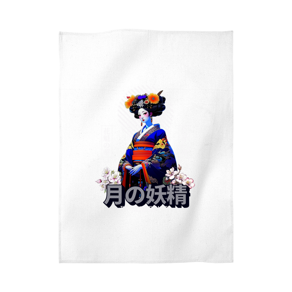 Japanese Geisha Girl Tea Towel