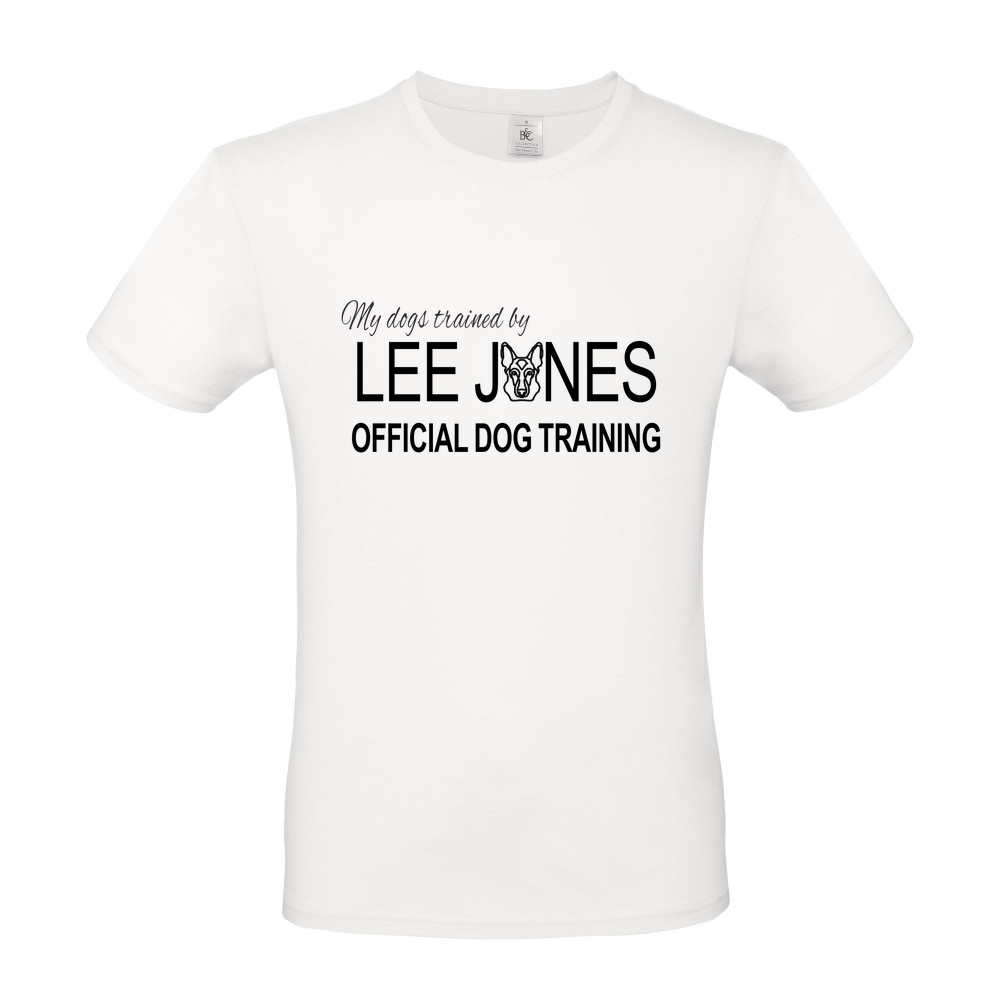 My dogs trained by .....Lee Jones Official - Short Sleeved T-Shirt - Colour