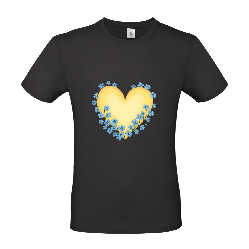 Forget Me Not Heart Short Sleeved T-Shirt