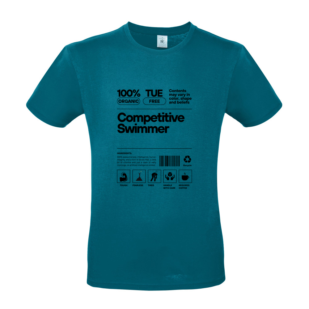 100% organic Swimmer - Short Sleeved T-Shirt