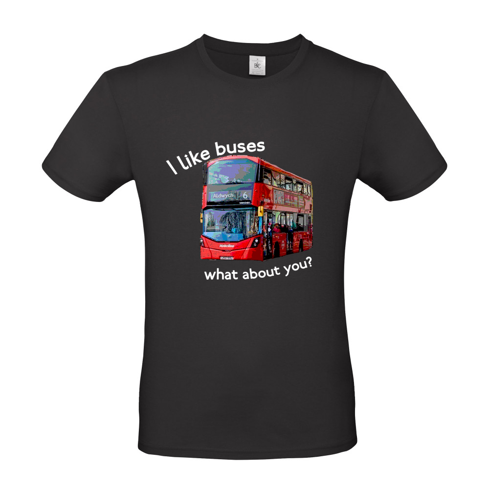 I like buses Short Sleeved T-Shirt - Coloured