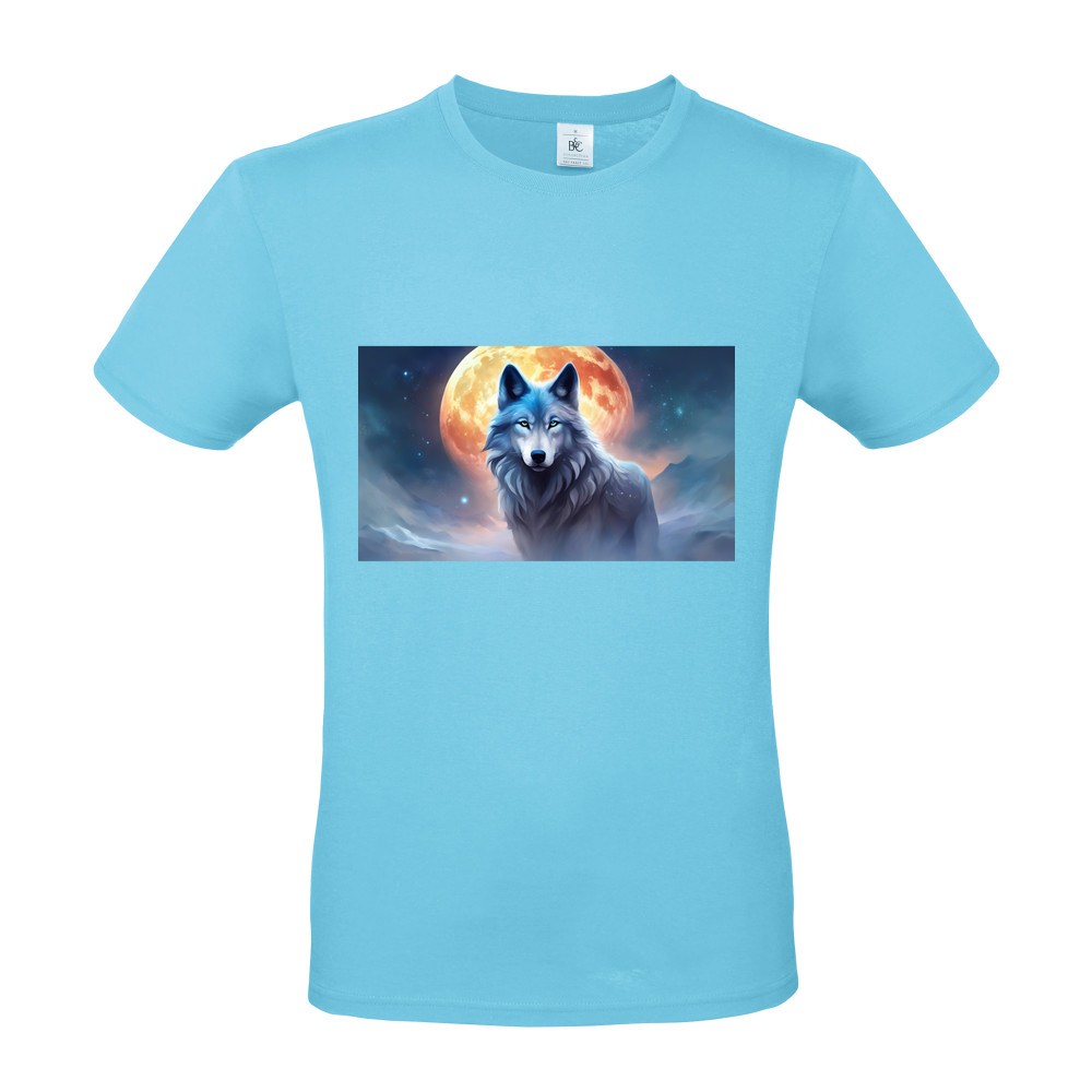 WOLF SPIRIT ANIMAL - Short Sleeved T-Shirt - Coloured