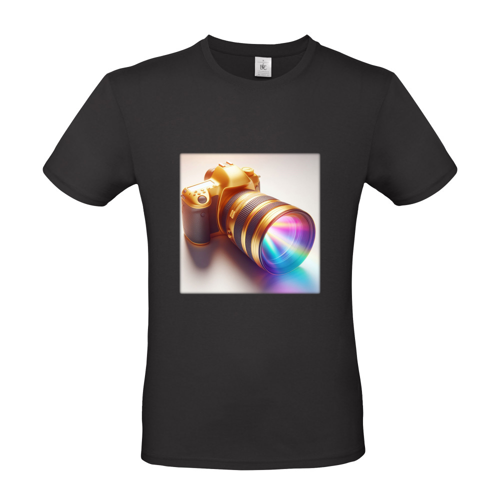 Golden AI Camera Short Sleeved T-Shirt