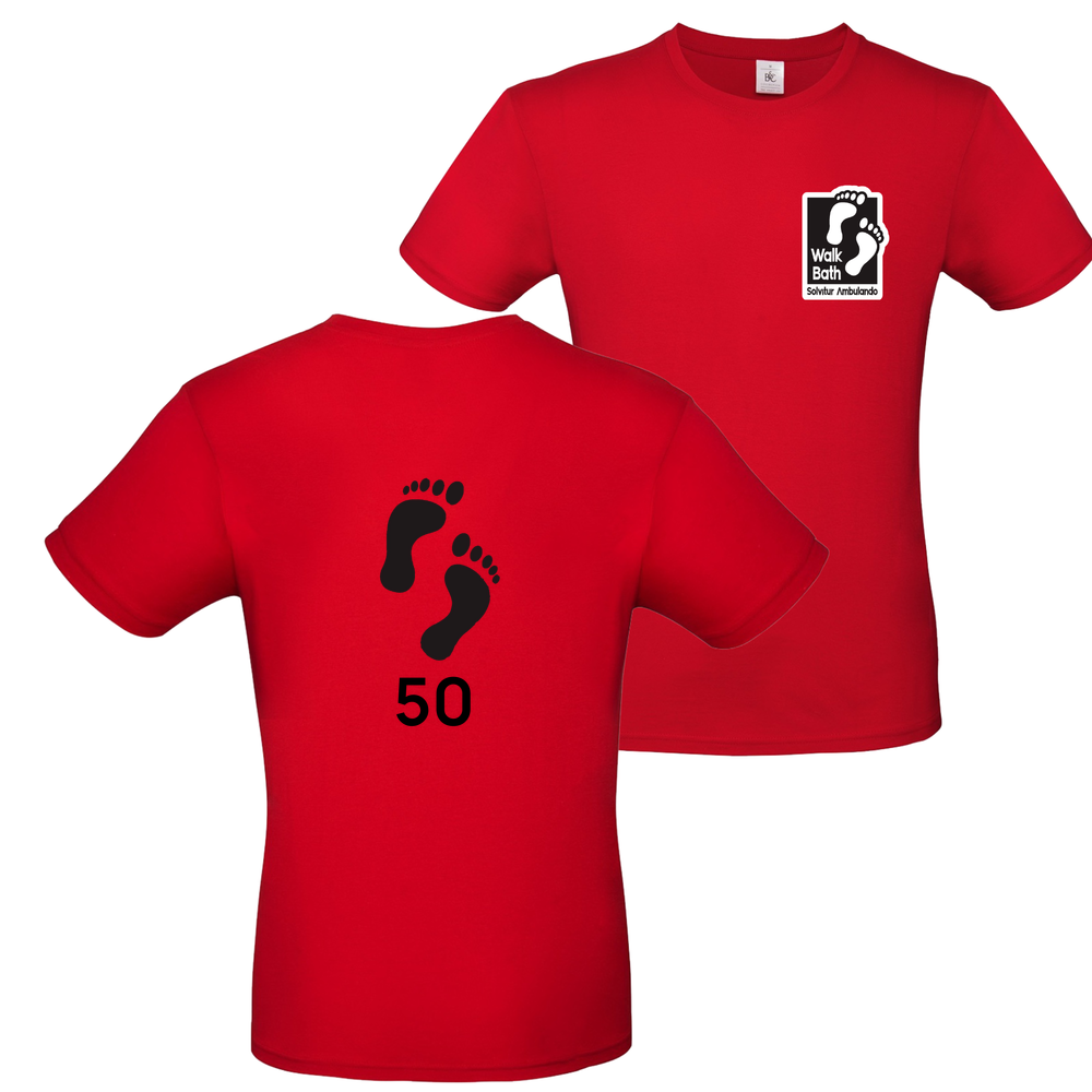 Personalised Milestone ’50’ 2 Sided Print Short Sleeved T-Shirt