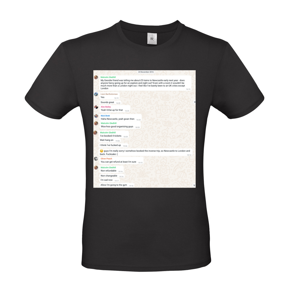 Malcolms Stag Do Short Sleeved T-Shirt Option 1