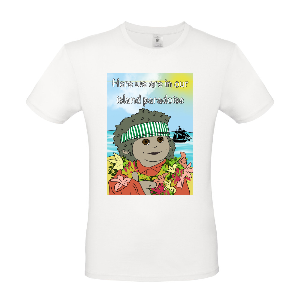 Tiny Island Paradise Short Sleeved T-Shirt