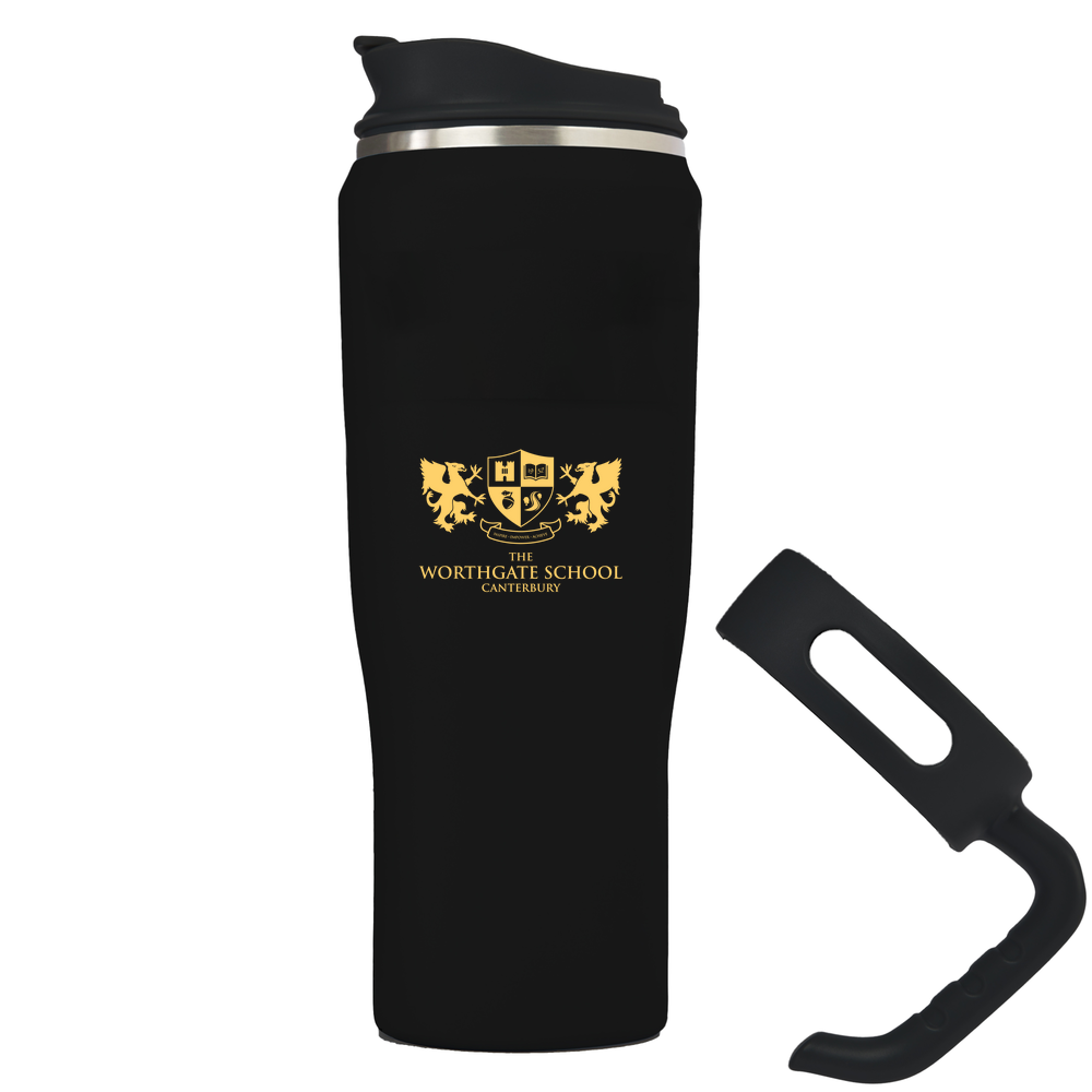 Large Metal Travel Flask with Detachable Handle