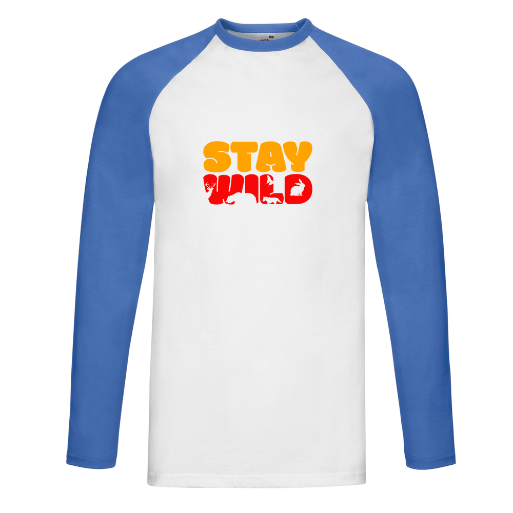 White Long Sleeve Raglan T-Shirt