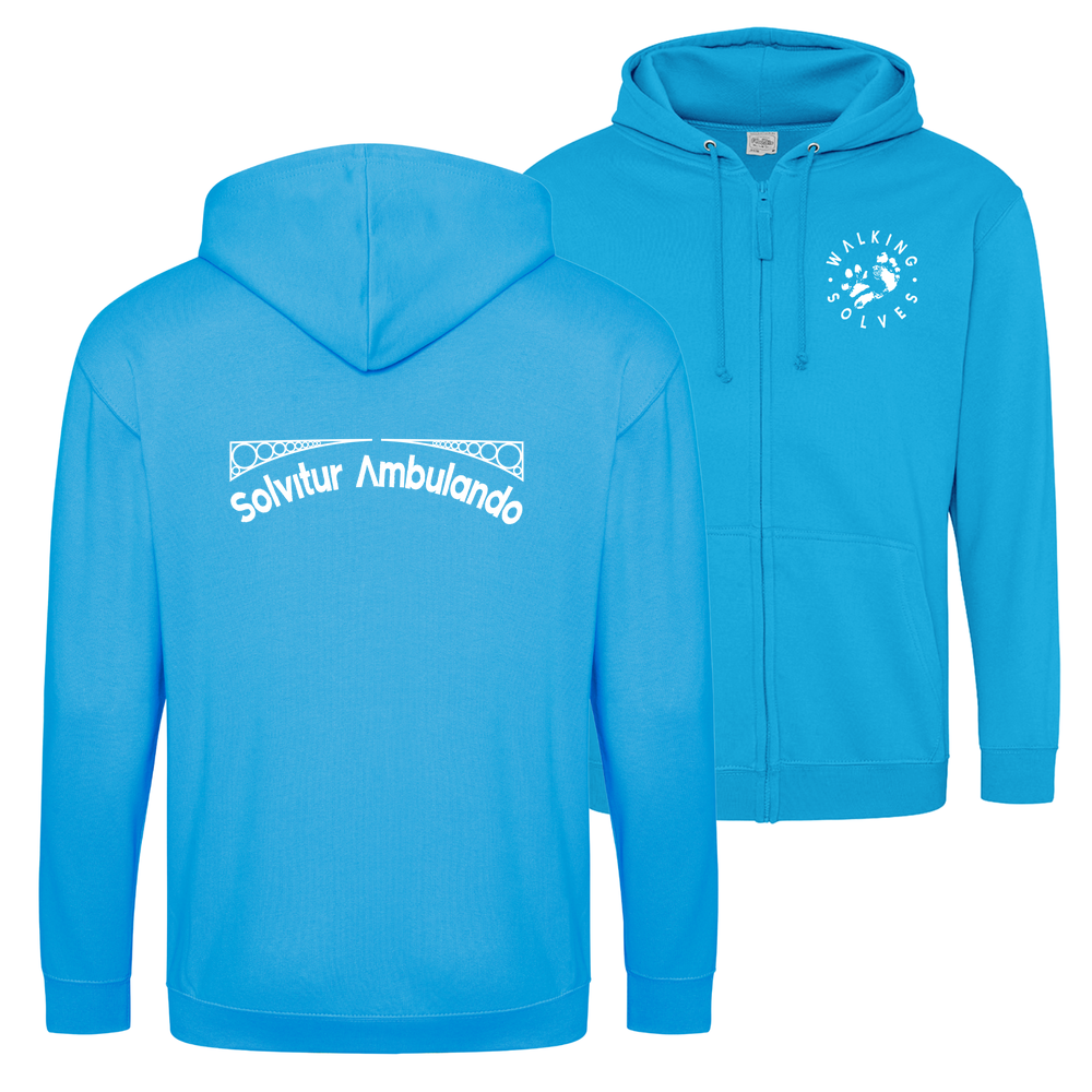 2 Sided Zip Hoodie Walking Solves Foot & Paw Print ❤️