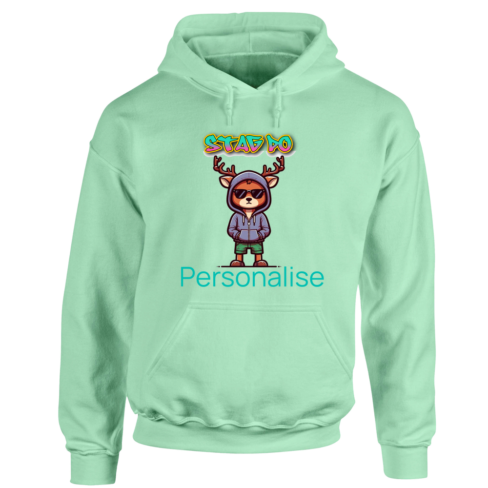 Stag Do Personalised AIClothingUK Designer Unisex Hoodie