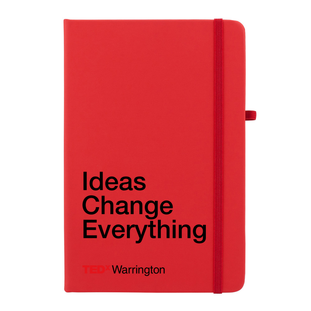 TEDxWarrington A5 Notebook - White