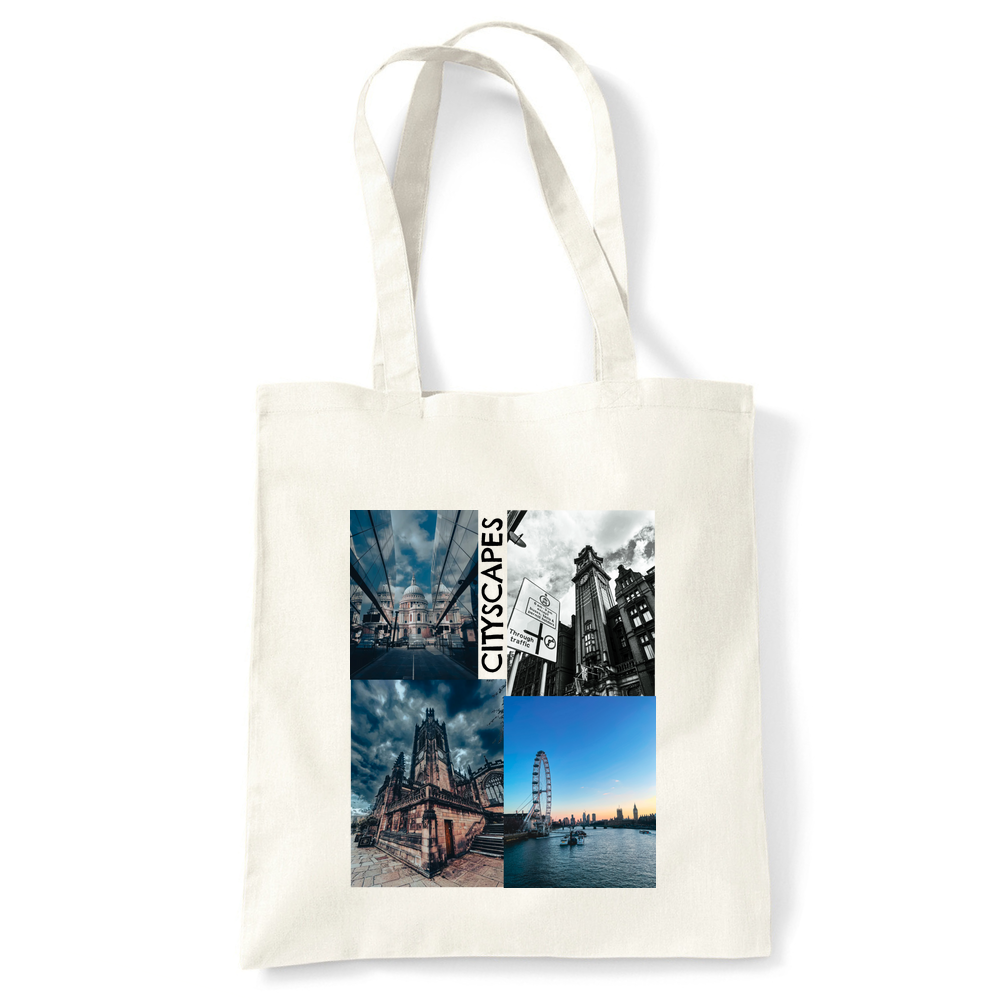 Cityscapes Natural Tote Bag