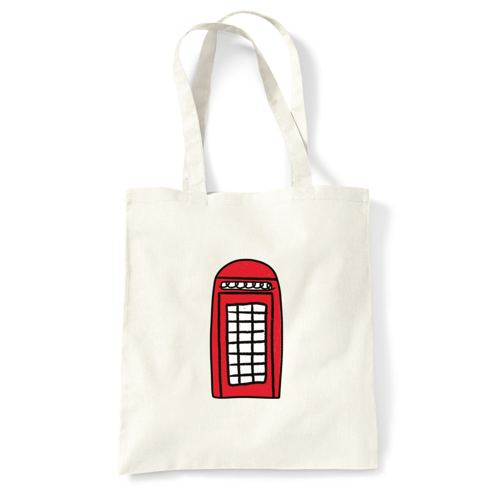 Personalised Phone Box Natural Tote Bag