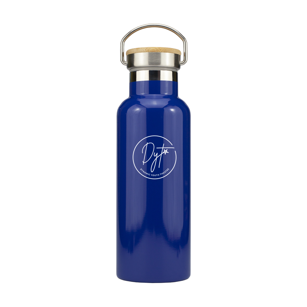 Stainless Steel Bottle with Bamboo Lid - 500ml