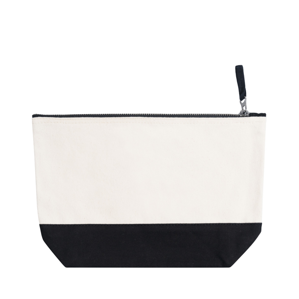 Two Tone Canvas Accessory Bag