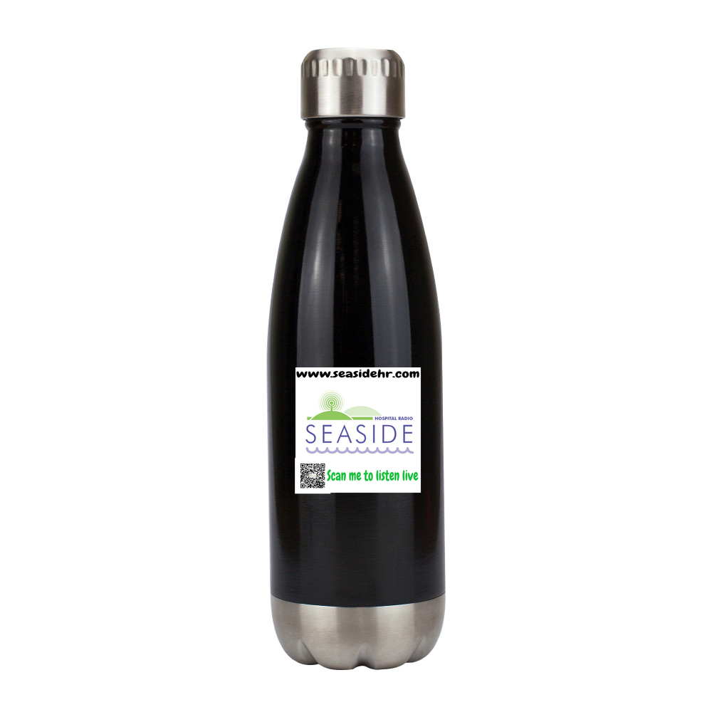 Logo Vacuum Flask with Silver Trim - 500ml