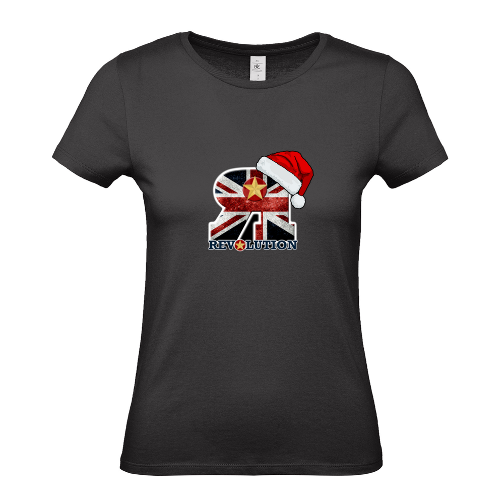 Ladies Christmas Logo Fitted T-Shirt