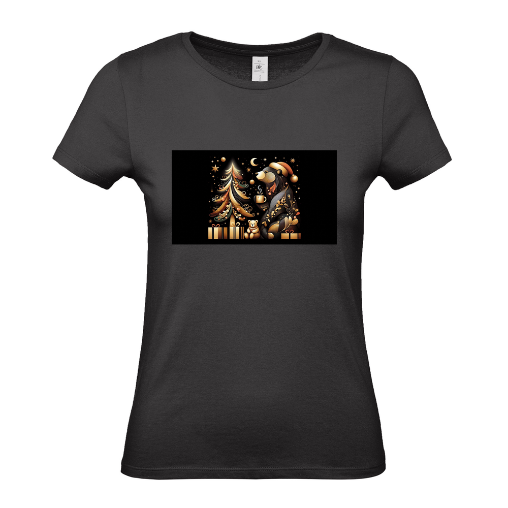 Mama Bear Personalised  Ladies Fitted T-Shirt