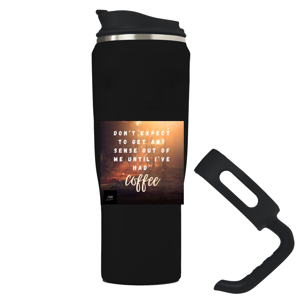 Large Metal Travel Flask with Detachable Handle
