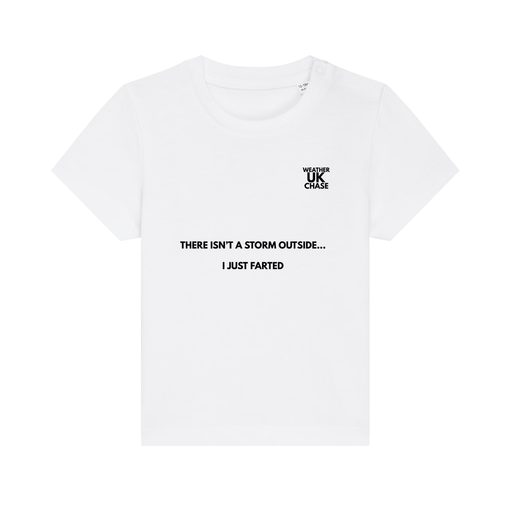 Baby Tee - There isn’t a storm outside - Black Text