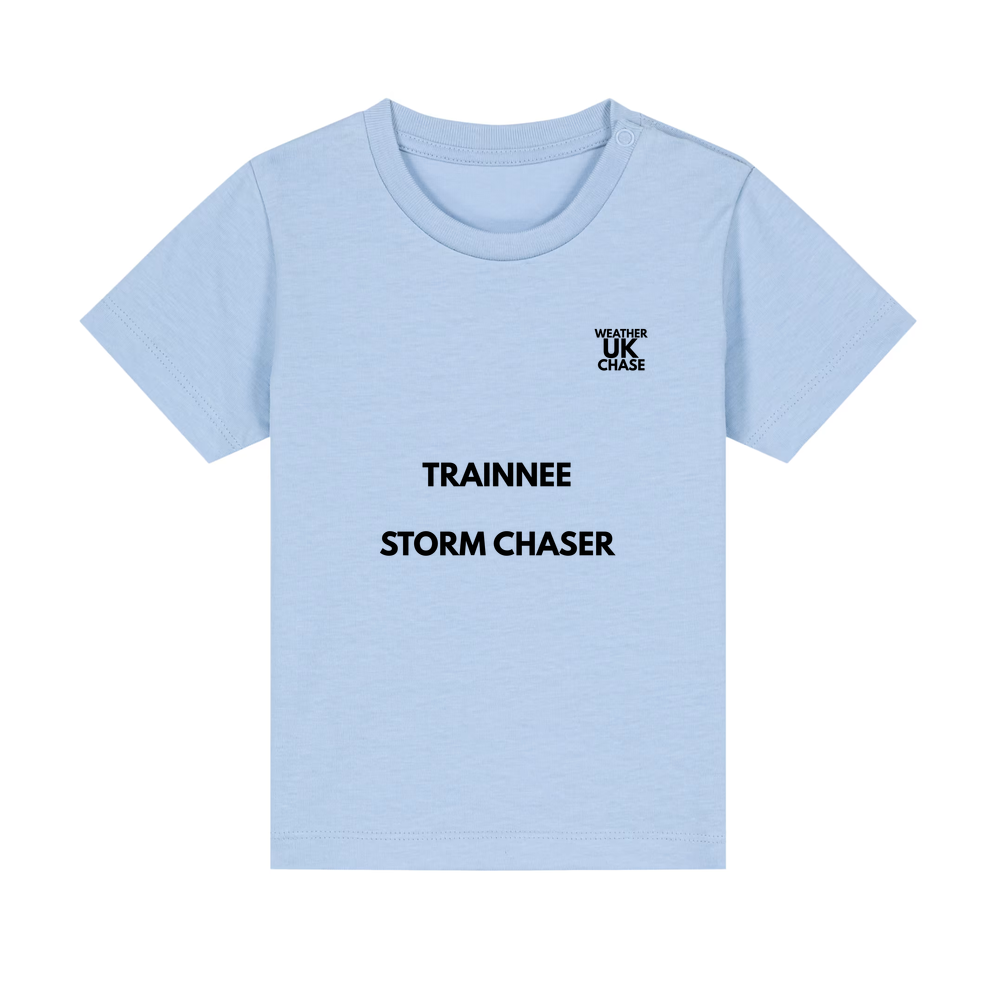 Baby Tee - Trainee Storm Chaser - Black Text