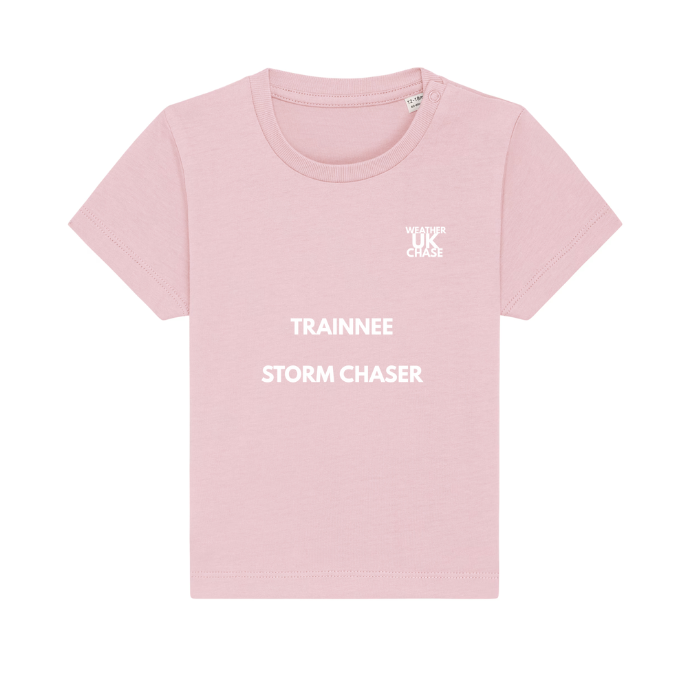 Baby Tee - Trainee Storm Chaser - White Text