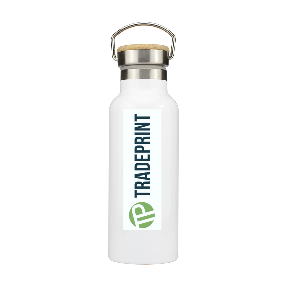 Stainless Steel Bottle with Bamboo Lid