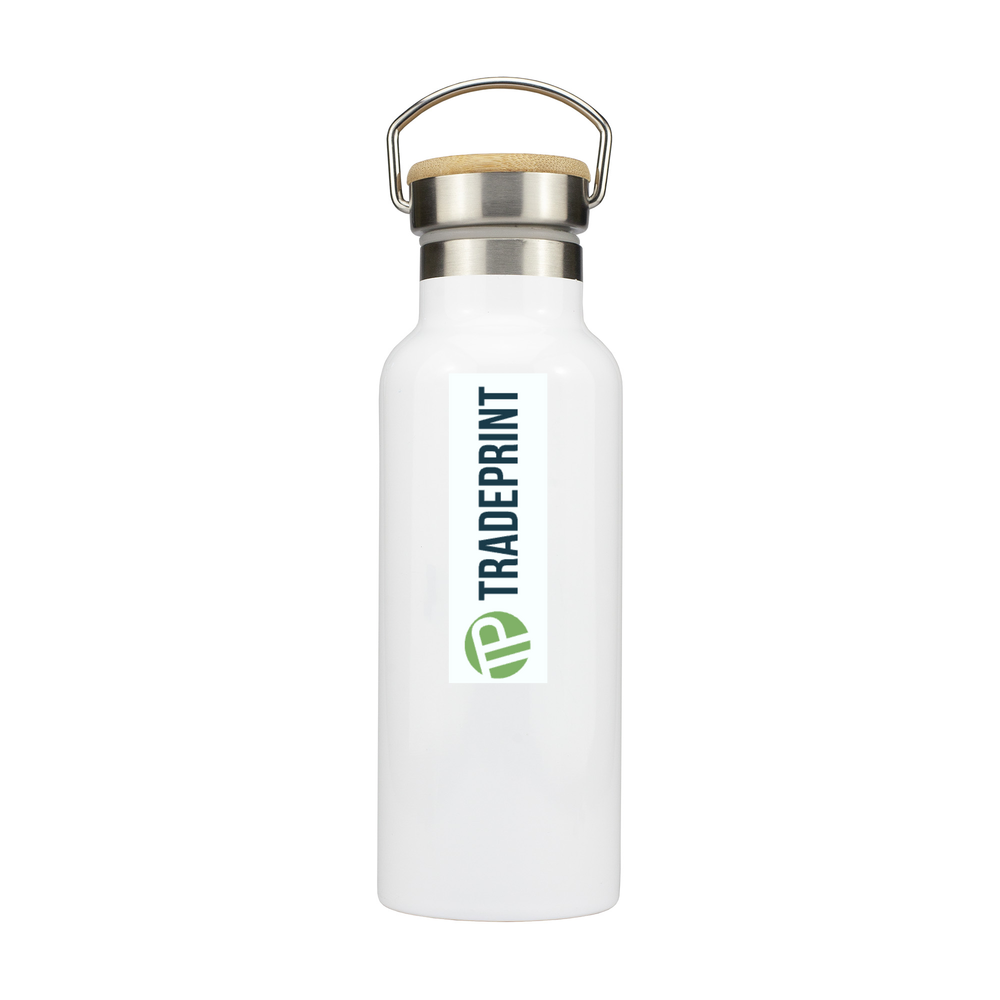 Stainless Steel Bottle with Bamboo Lid