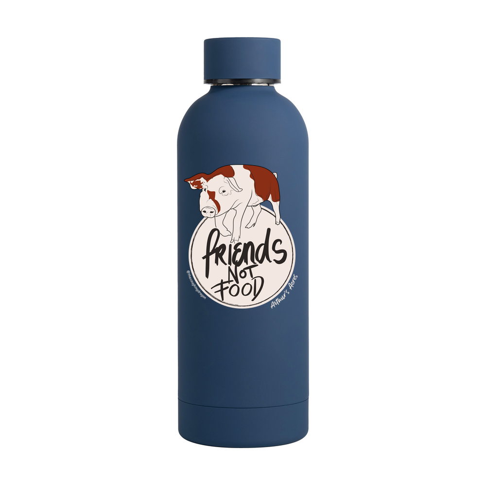 Arthur's Acres Friends Not Food Soft Touch Double Walled Drinks Bottle