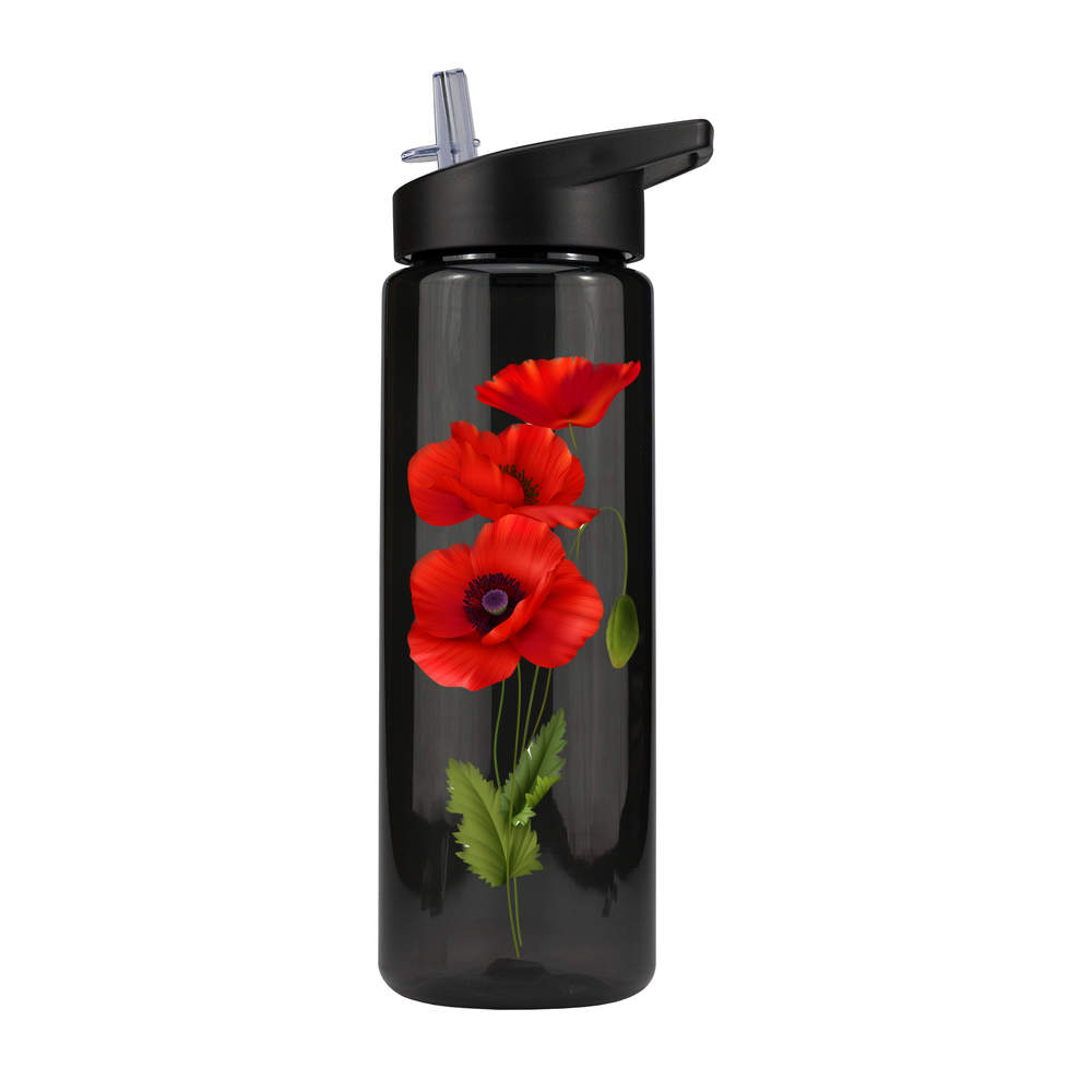 Poppy Coloured Bottle