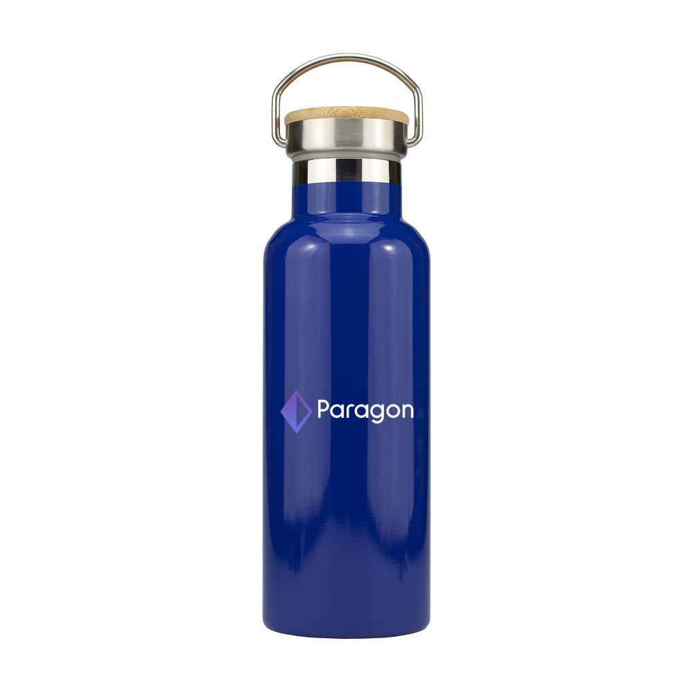 Stainless Steel Bottle with Bamboo Lid