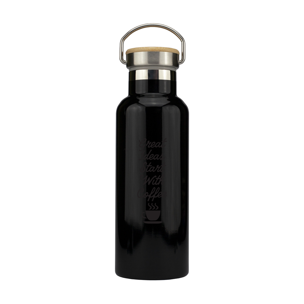 Stainless Steel Bottle with Bamboo Lid