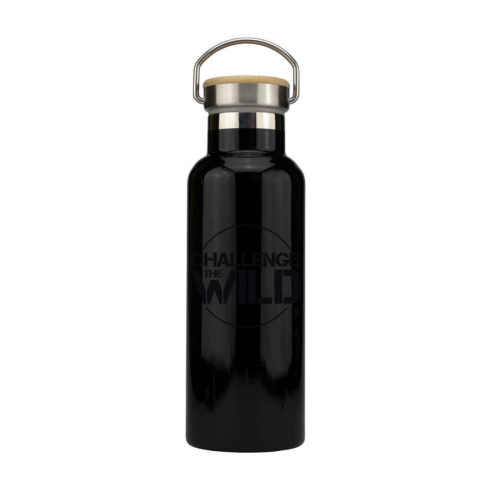 Stainless Steel Bottle with Bamboo Lid