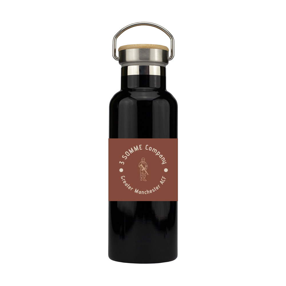 Stainless Steel Bottle with Bamboo Lid