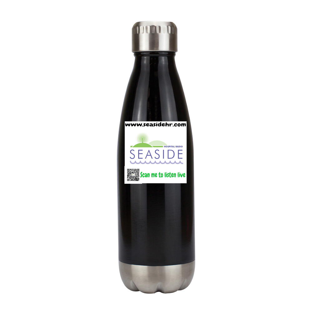 Logo Vacuum Flask with Silver Trim - 500ml