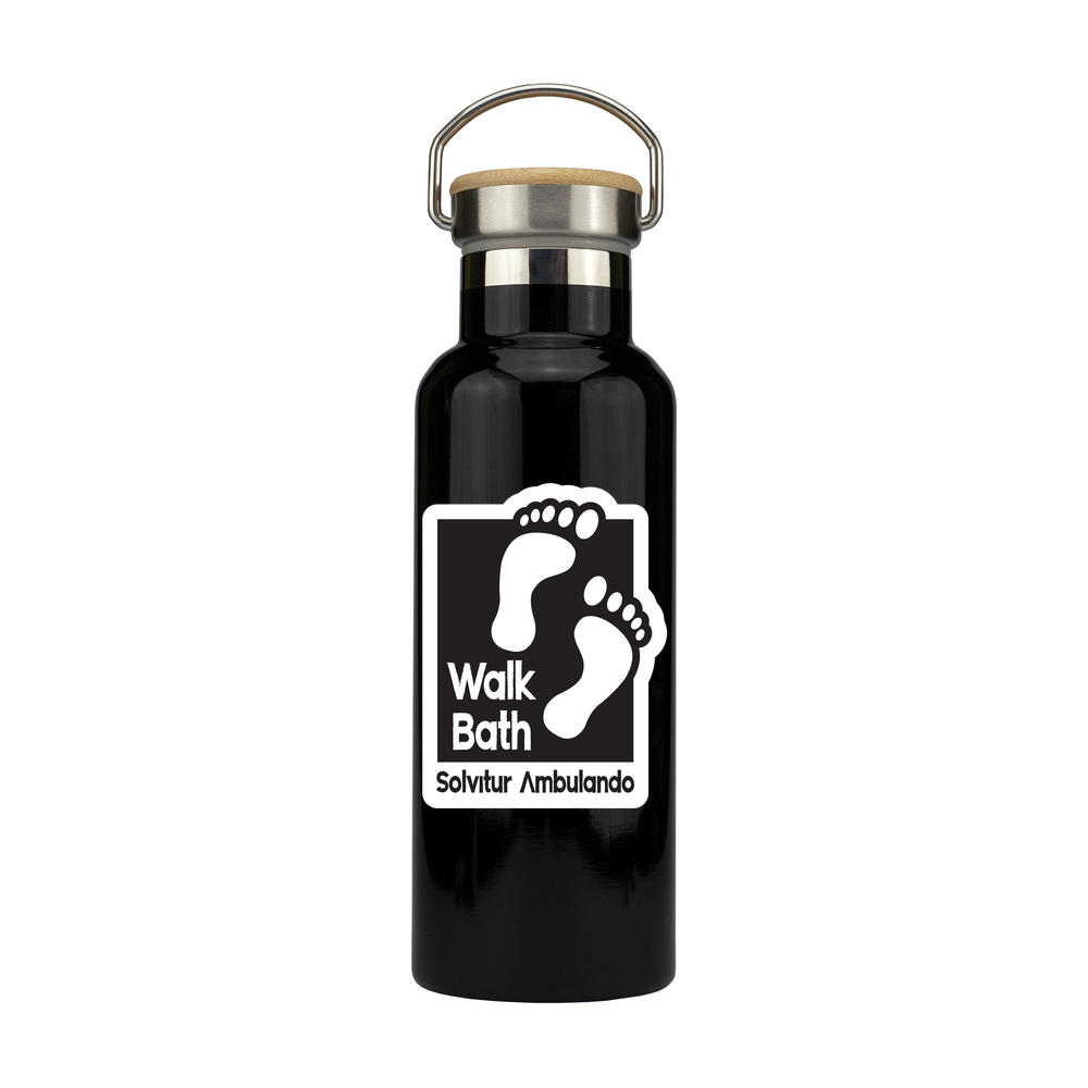 Stainless Steel Bottle with Bamboo Lid - 500ml