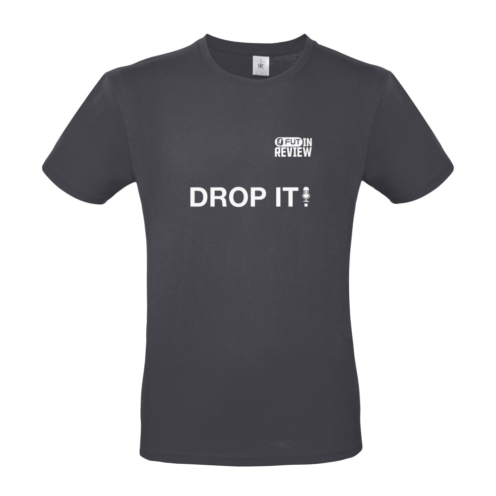 Cotton Premium T-Shirt - Drop It - White Text