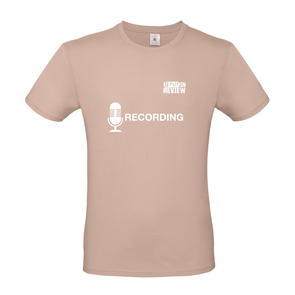 Cotton Premium T-Shirt - Recording - White Text