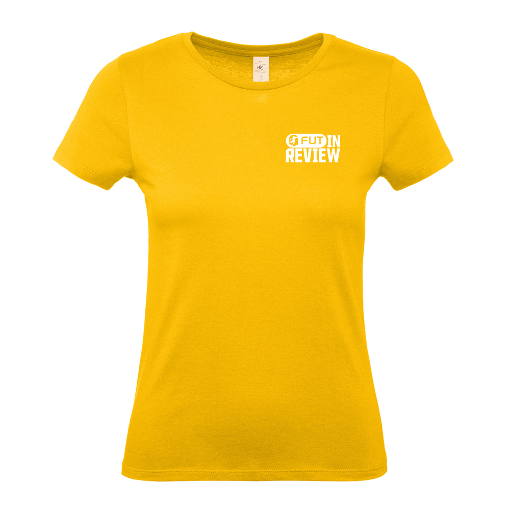 Cotton Premium Womens T-Shirt - FUT In Review - White Text